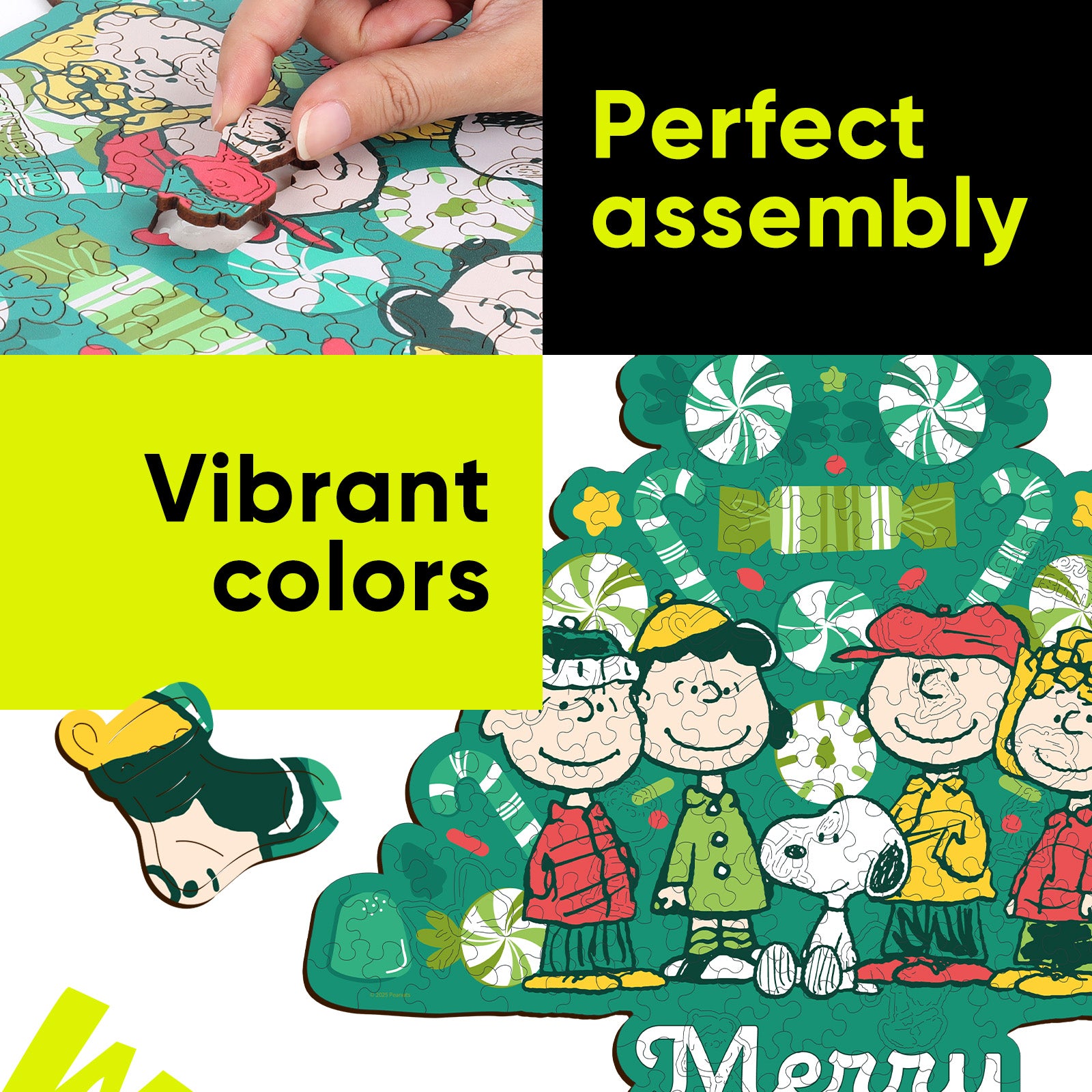a colorful Peanuts-themed jigsaw puzzle
